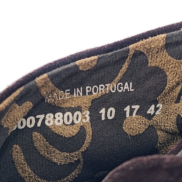 FLY LONDON NWOB Yebi Suede Platform Wedge Lace Up Bootie Espresso - Picture 6 of 7